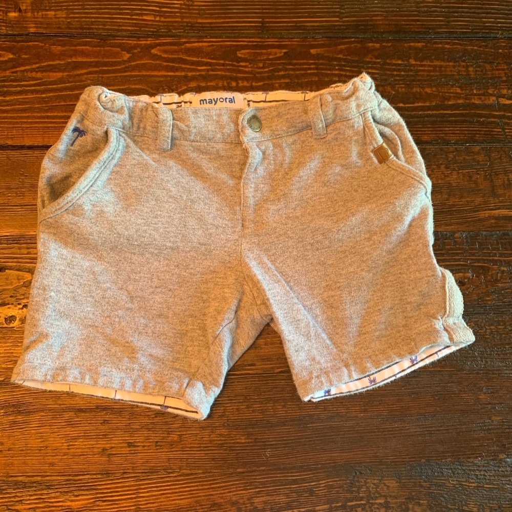 Mayoral Boys’ Shorts, Gray, 3T (98)